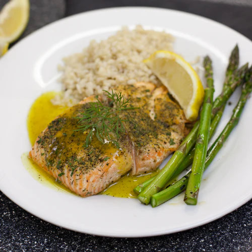 Glazed Salmon With Sweet & Spicy Lemon Glaze